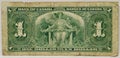 Canadian Bank of Canada One Dollar Bill 1937 Reverse