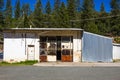 Rear Of Automobile Service Station