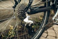 Rear bike derailleur Royalty Free Stock Photo