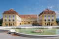 The rear of the castle Schloss Hof, Austria Royalty Free Stock Photo