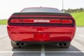 rear of classic american sports car from the 70\'s Royalty Free Stock Photo