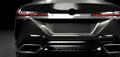 Rear detail shot of modern black premium car Royalty Free Stock Photo