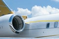 Rear details of business jet Royalty Free Stock Photo