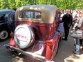 Rear elevation of Soviet retro car of 1930s GAZ M1 Royalty Free Stock Photo