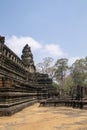 Rear elevations of the impressive entrance to the Baphuon temple mountain. reconstructed by archaeologists over 16 years