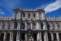 The rear facade of the Palazzo Carignano in Turin