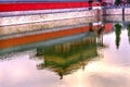 Rear Gate Reflection Gugong Forbidden City Palace Beijing China