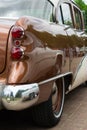 The rear lamp of an old vintage retro car. Close-up. Motor transport. Royalty Free Stock Photo