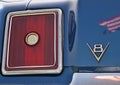 Rear lamp of a vintage Chrysler V8 Royalty Free Stock Photo