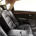 Rear leather car seats