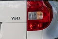 Rear light and model name of a Skoda Yeti... Royalty Free Stock Photo