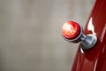 Rear light of a red retro car Royalty Free Stock Photo