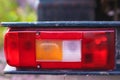 Rear light of a truck Royalty Free Stock Photo