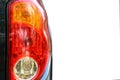 Rear light truck closeup. Royalty Free Stock Photo