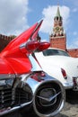 Rear lights in rocket form of Cadillac Royalty Free Stock Photo