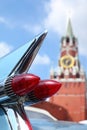 Rear lights in rocket form of car Royalty Free Stock Photo