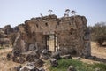 Rear of main entrance to public baths at Aptera, Crete