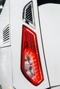 Rear Parking lights of a car, bus or truck