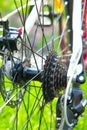 Rear racing bike cassette Royalty Free Stock Photo