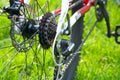 Rear racing bike cassette Royalty Free Stock Photo