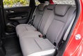 Rear seats of a new car