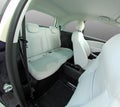 Rear seats in a small car