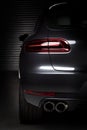 Rear shot of Porsche Macan GTS SUV Royalty Free Stock Photo