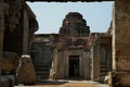 Rear side gopuram tower at the Vijaya Vittala Temple at Hampi Royalty Free Stock Photo