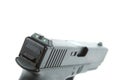 Rear sight of airsoft hand gun, glock model Royalty Free Stock Photo