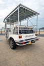 Rear of a solar powered tuc tuc Royalty Free Stock Photo