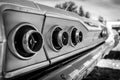 Rear stoplight of the full-size car Chevrolet Impala, 1963. Royalty Free Stock Photo