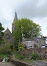 Rear view of St Augustine`s church at Alston Cumbria UK