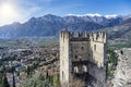 Arco Castle located in Arco, Trento province, Italy Royalty Free Stock Photo