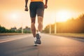 Running and jogging Empowering Sunset Run - Generative AI