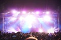 Rear View Of Audience Enjoying Music Festival