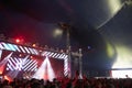 Rear View Of Audience Enjoying Music Festival