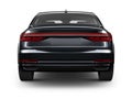 Rear view of Black sedan car Royalty Free Stock Photo