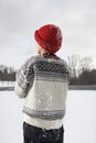 Rear view of boy. Royalty Free Stock Photo