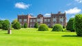 Rear view, Burton Constable Hall, Yorkshire, England. Royalty Free Stock Photo