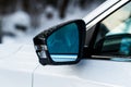 Rear view car mirror with collision avoidance system.