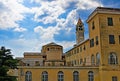 Rear view of the Cathedral of the Infant Jesus of Prague Cathedral school, Arenzano, Liguria, Italy.