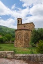 Rear view of the Collegiate Church of San Martin de Elines of the twelfth century