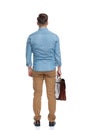 Rear view of a confident casual man standing Royalty Free Stock Photo