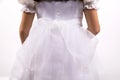 Dress and outfit for holy Communion girl Royalty Free Stock Photo