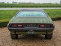 Rear view of the first generation of classic Dodge Challenger from 1972 at The Gallery Aaldering Royalty Free Stock Photo