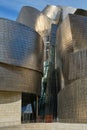 Rear view of Guggenheim Museum, Bilbao, Spain. Royalty Free Stock Photo