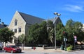 Rear view of Joliet Public Library in Joliet, Illinois, USA