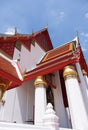 Rear view of the main entrance to the Thai church Royalty Free Stock Photo