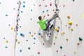 Man climbing wall Royalty Free Stock Photo