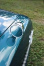 Rear view mirror on a classic old car Royalty Free Stock Photo